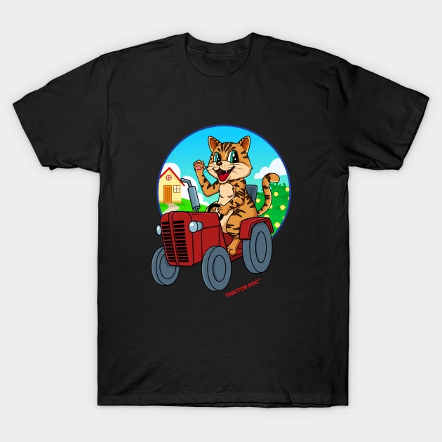 Tractor Critters Cat T-Shirt by tractordog